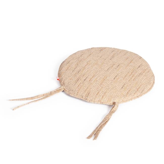 Комплект террасный Пеланги/Pelangi (стол со стеклом + 2 кресла) /с подушками/ ротанг, кресло 65х65х77см, стол диаметр 64х61см, медовый Honey (мед) ротанг