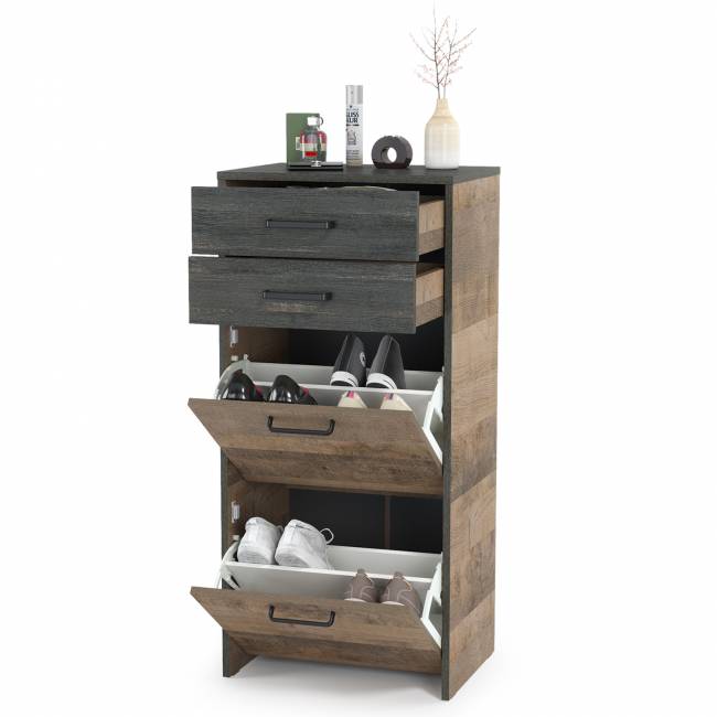 Тумба для обуви Трувор 13.241.01 цвет дуб гранж песочный/интра Тумба для обуви Трувор 13.241.01 цвет дуб гранж песочный/интра