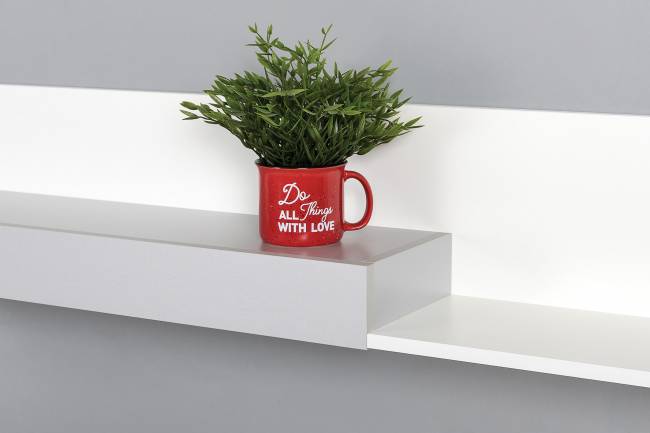 Стол Торонто с полкой и стеллажом цвет белый шагрень/стальной серый