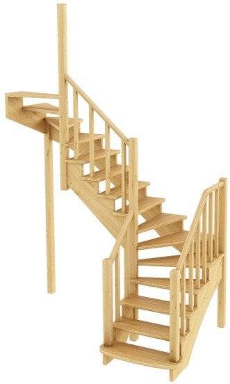Деревянная лестница К-009м
