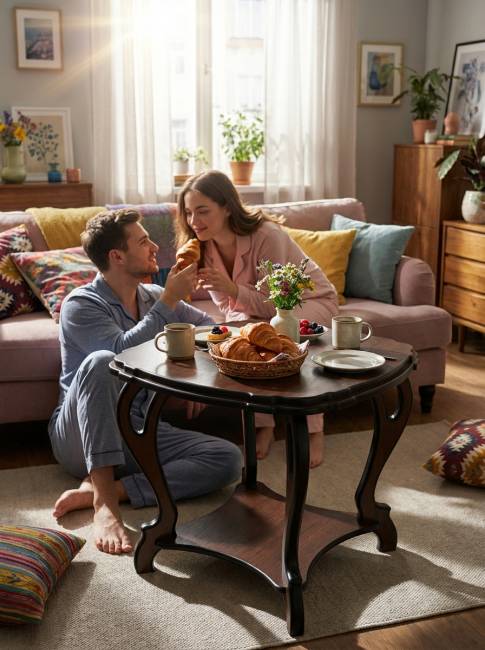 Стол журнальный Кофейный П орех Л