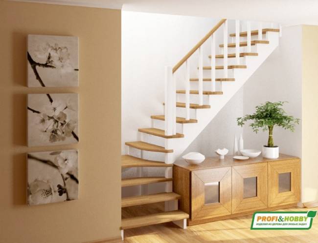 Деревянная лестница К-031м/2