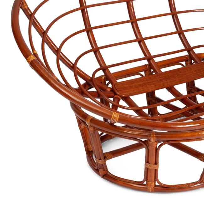 Диван Мамасан/Mamasan (23/02 W) /с подушкой/ 169х102х80см, коньячный, матрац 182х119см, ткань серо-бежевая 3м 16/2 Cognac (коньяк)