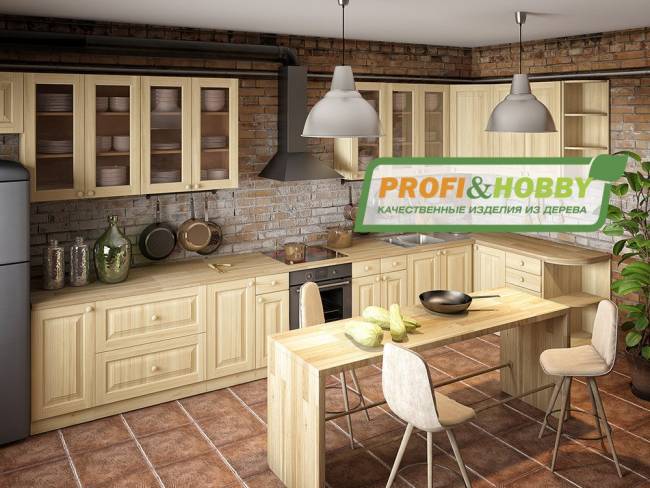 Шкаф навесной 800 х 300 х 720 под стекло, сосна, без покраски