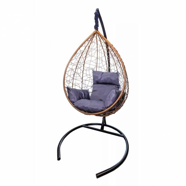 Кресло подвесное Сфера Лайт, бежевый, серый 