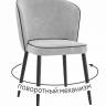 Стул DikLine 348 поворотный E28 светло-серый, ножки черные Стул DikLine 348 поворотный E28 светло-серый, ножки черные