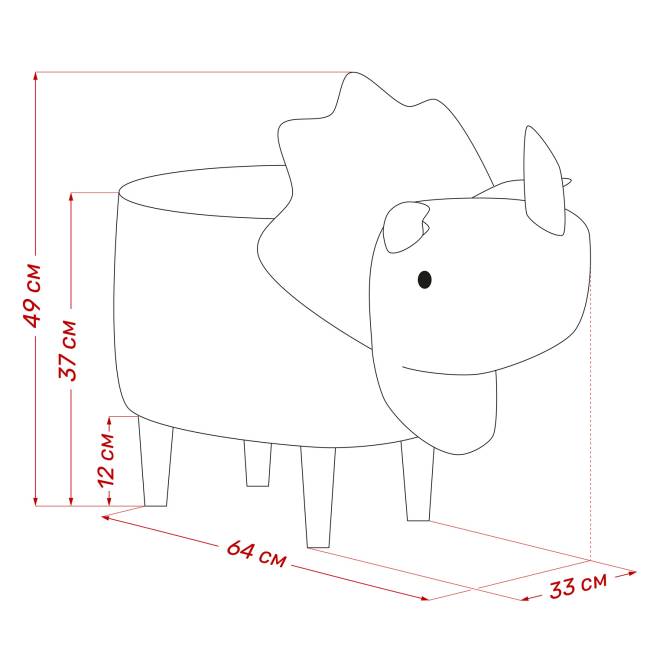 Пуф Leset Dino COMBI Milos 16, компаньон Milos 02 Бук Пуф Leset Dino COMBI Milos 16, компаньон Milos 02 Бук
