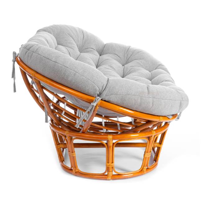 Диван Мамасан/Mamasan (23/02 W) /с подушкой/ 169х102х80см, медовый, матрац 182х119см, ткань серо-бежевая 3м 16/2 Honey (мед)