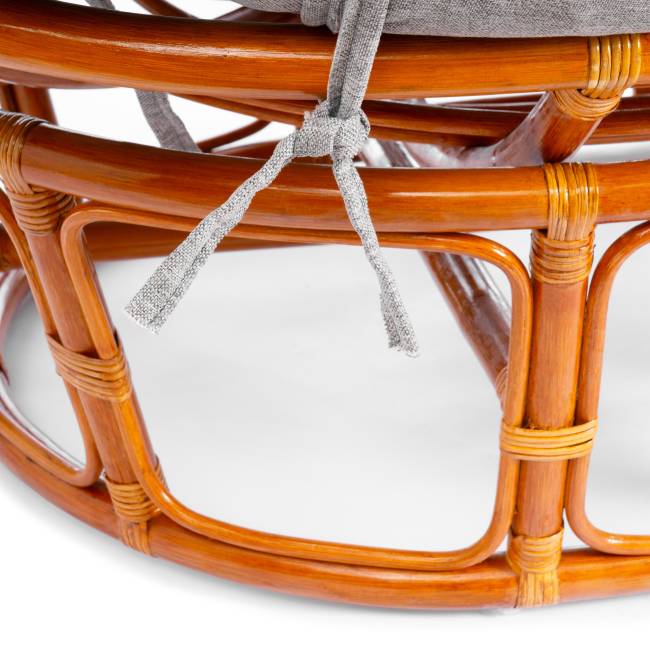 Диван Мамасан/Mamasan (23/02 W) /с подушкой/ 169х102х80см, медовый, матрац 182х119см, ткань серо-бежевая 3м 16/2 Honey (мед)