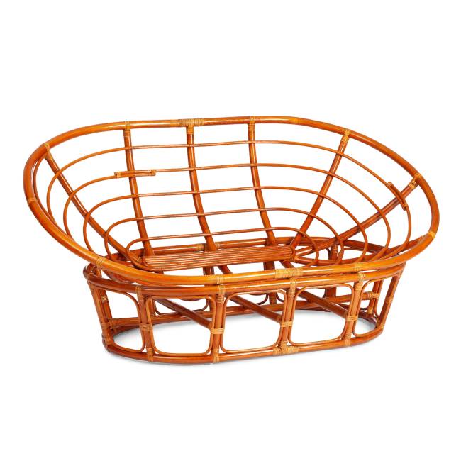 Диван Мамасан/Mamasan (23/02 W) /с подушкой/ 169х102х80см, медовый, матрац 182х119см, ткань серо-бежевая 3м 16/2 Honey (мед)