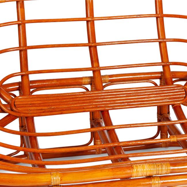 Диван Мамасан/Mamasan (23/02 W) /с подушкой/ 169х102х80см, медовый, матрац 182х119см, ткань серо-бежевая 3м 16/2 Honey (мед)