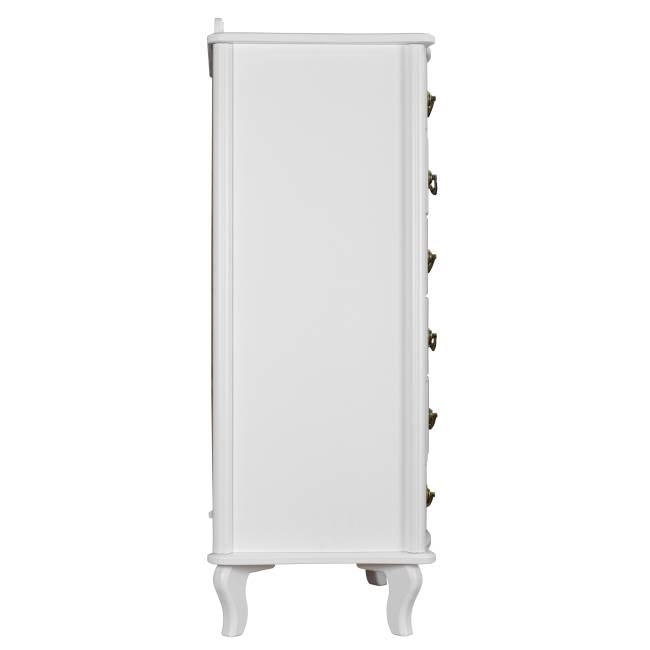 Комод Джульетта узкий 6 ящ., молочный дуб Л