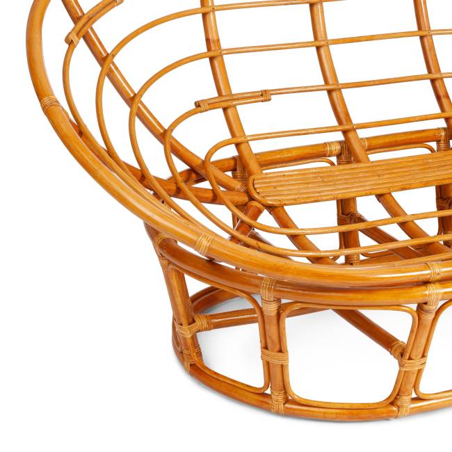 Диван Мамасан/Mamasan (23/02 W) /с подушкой/ 169х102х80см, пекан орех, матрац 182х119см, ткань серо-бежевая 3м 16/2 Pecan (орех)