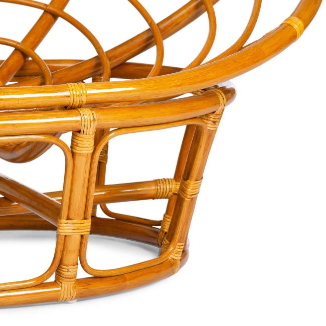 Диван Мамасан/Mamasan (23/02 W) /с подушкой/ 169х102х80см, пекан орех, матрац 182х119см, ткань серо-бежевая 3м 16/2 Pecan (орех)