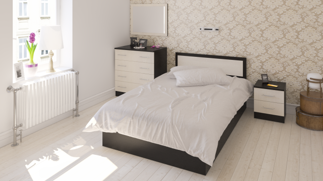 Тумба прикроватная Фиеста цвет венге/дуб лоредо