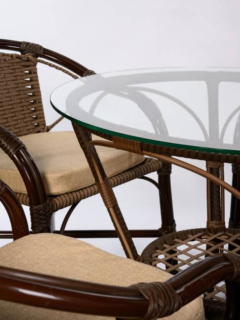 Комплект из искусственного Bali (Бали)-4 (цвет: орех)