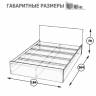 Кровать Стандарт 1800 цвет венге