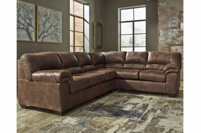 Диван Bladen 12003 угловой модульный (1200055+1200067), 230х23090х94 см, коричневый