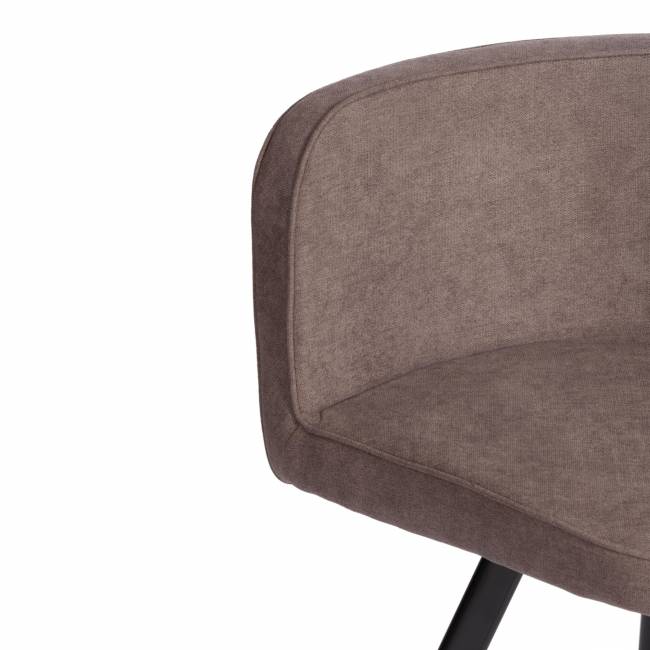 Комплект (стол, 4 стула) QUADRON (mod. PT14) Стол: МДФ/металл, стул: металл/шенилл, 100х100х73 см, 69х56х71 см, Mocha (мокко) LY1701-27/черный Mocha (мокко) LY1701-27/черный Стол: МДФ/металл; стул: металл/шенилл