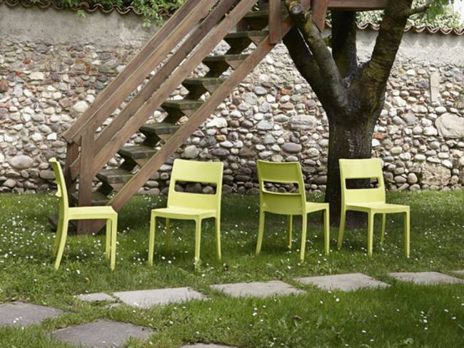 Стул пластиковый Sai зеленый 480х510х820 мм