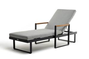 Шезлонг из алюминия МАЯ  темный графит