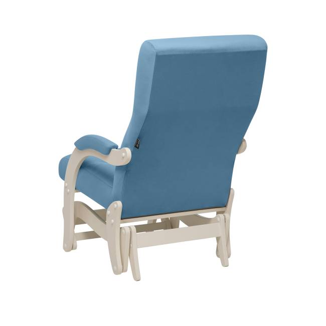 Кресло-маятник Leset Дэми Слоновая кость V47 синий