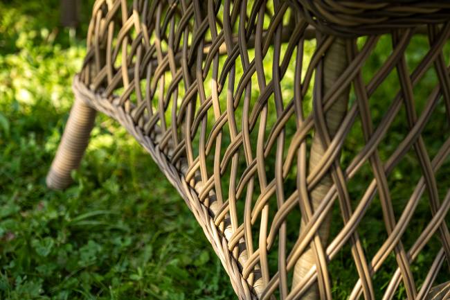 "Эспрессо - 150 S" обеденная группа плетеная, цвет соломенный