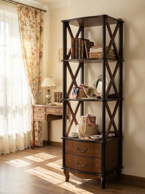 Этажерка Джульетта 3 уровня, орех Л