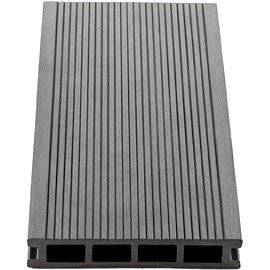 Террасная доска DECKRON (Декрон), 28*153*6000 мм, серый Террасная доска DECKRON (Декрон), 28*153*6000 мм, серый