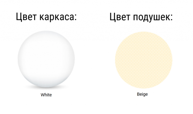 Комплект пластиковой мебели Portofino Lounge белый, бежевый