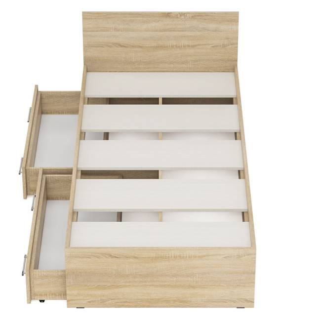 Кровать с ящиками Стандарт 0900 цвет дуб сонома Кровать с ящиками Стандарт 0900 цвет дуб сонома