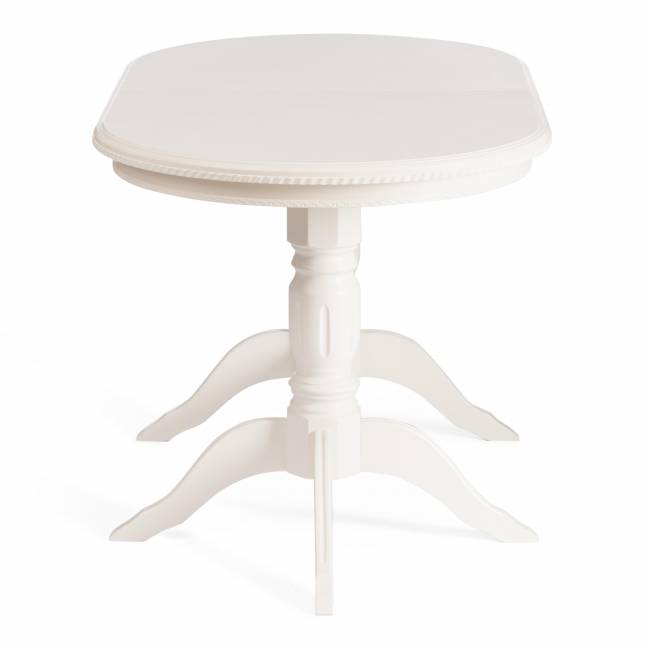 Стол обеденный раздвижной Коппола/Coppola бук, МДФ, 140-180х80х77см, айвори вайт Ivory white бук, мдф