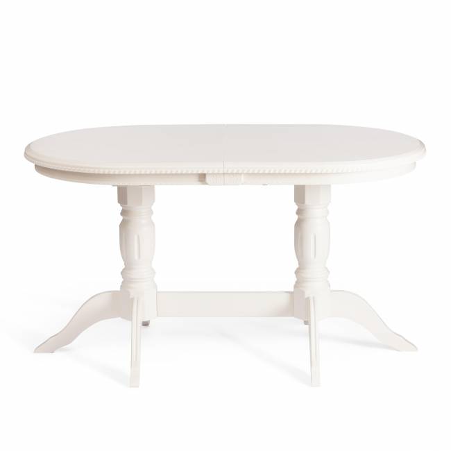 Стол обеденный раздвижной Коппола/Coppola бук, МДФ, 140-180х80х77см, айвори вайт Ivory white бук, мдф