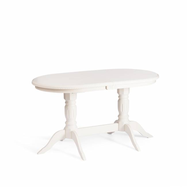 Стол обеденный раздвижной Коппола/Coppola бук, МДФ, 140-180х80х77см, айвори вайт Ivory white бук, мдф