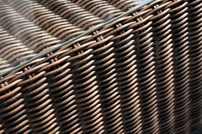 "Капучино Сингл" лаунж-зона из искусственного ротанга, цвет коричневый