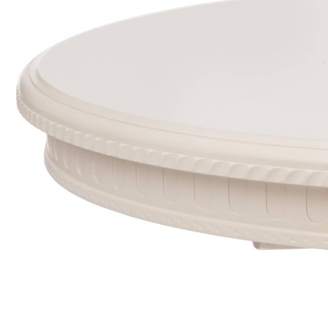 Стол обеденный раздвижной Стефано/Stefano бук, МДФ, Д90х90-120х77см, айвори вайт Ivory white бук, мдф