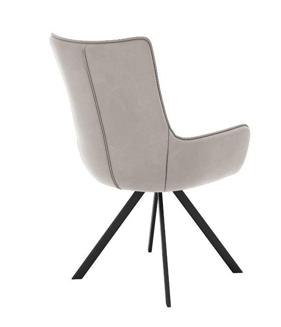 Стул DikLine 289 поворотный E52 бежевый, ножки черные