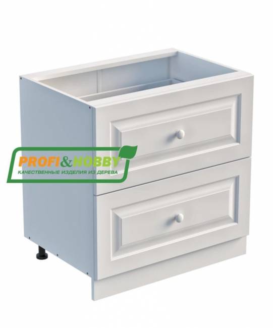 Тумба 2 ящика 800 х 560 х 720 сосна, без покраски