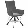 Стул DikLine 289 поворотный E31 серый, ножки черные