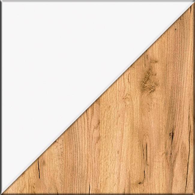 Три обувницы с зеркалом и вешалками для одежды Октава цвет белый шагрень/дуб крафт золотой