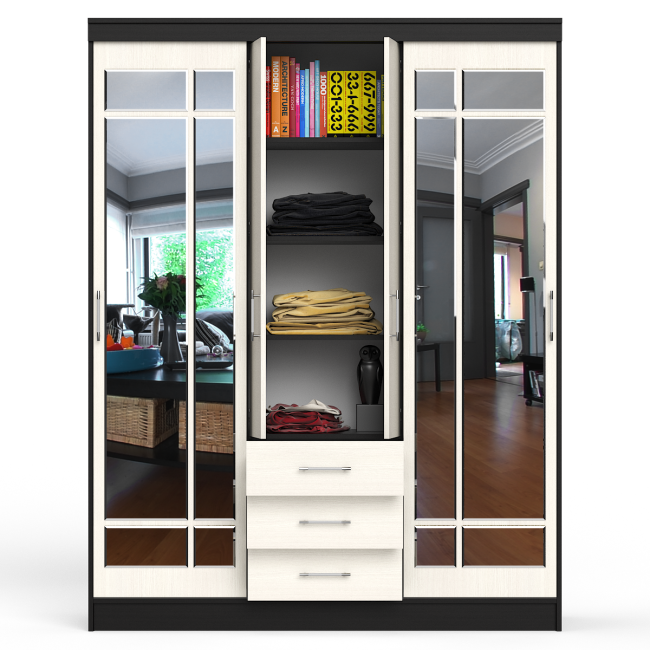 Шкаф-купе СВК-1700 цвет венге/дуб лоредо