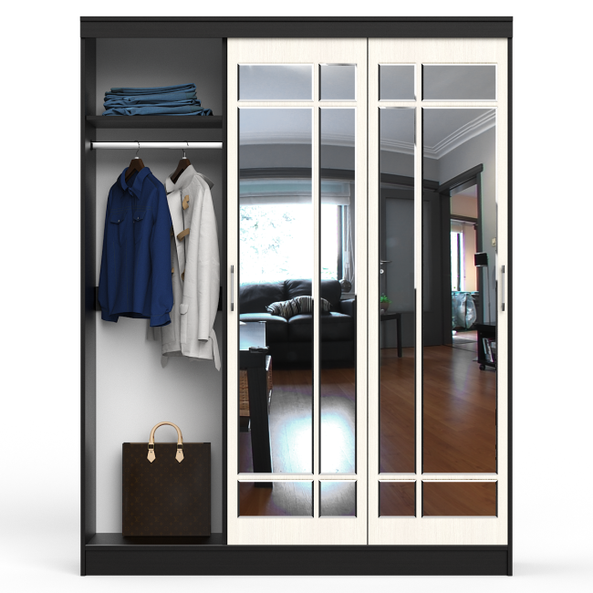 Шкаф-купе СВК-1700 цвет венге/дуб лоредо