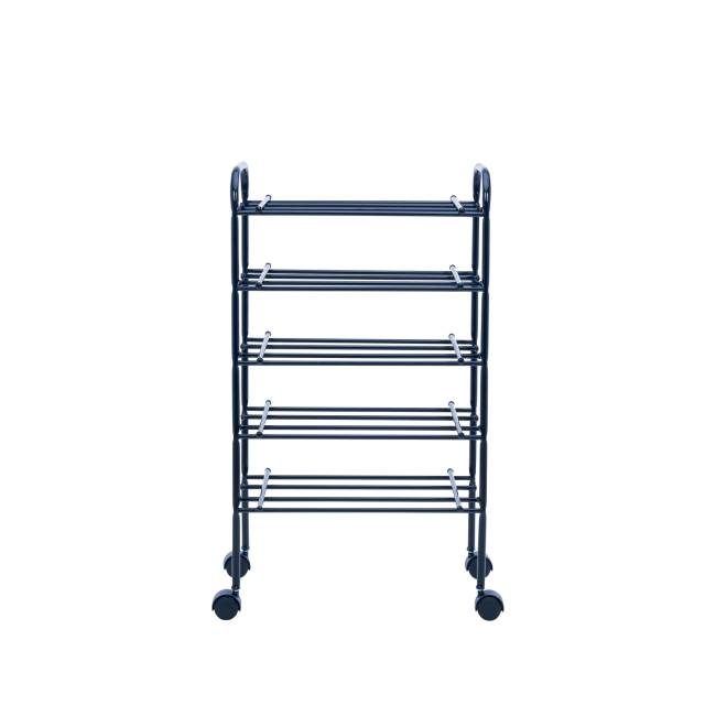 Обувница Leset Комо 5 с колесами Чёрный