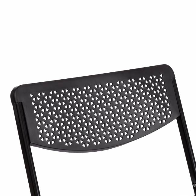 Стул складной Фолдер/Folder (мод.3016)/1 шт. в упаковке каркас: металл, сиденье/спинка: пластик, 48,5х48х82,5см, черный черный каркас: металл, сиденье/спинка: пластик