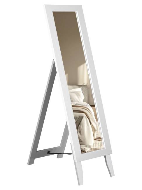 Зеркало напольное BeautyStyle 1 белый 130 см х 35 см