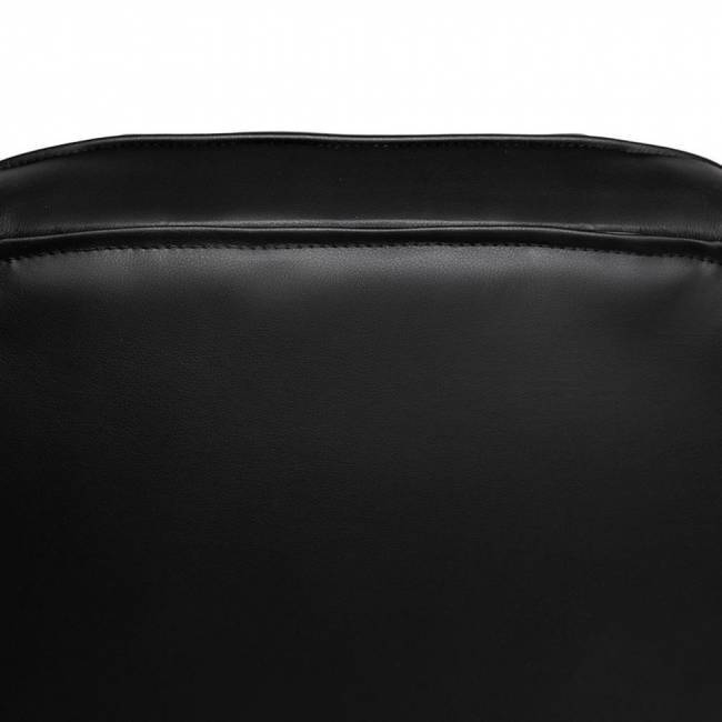 Кресло офисное TetChair CH 9944 хром (Искусств. чёрная кожа)