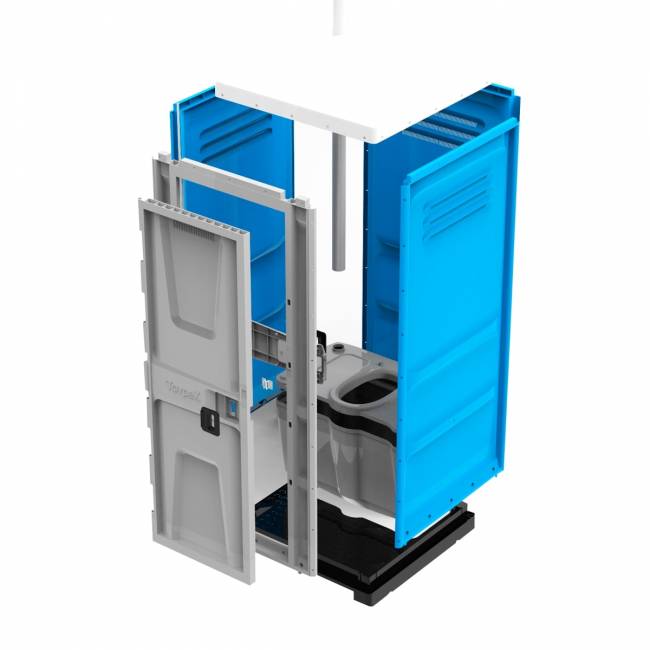Туалетная кабина TOYPEK CityComfort, синий (разобранная) 
