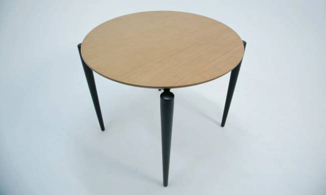 Стол Pawook К 90 чёрный/натур