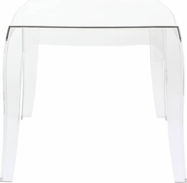 Столик прозрачный журнальный Queen прозрачный 510х510х430 мм