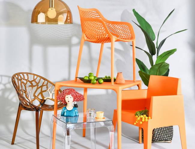 Столик прозрачный журнальный Queen прозрачный 510х510х430 мм